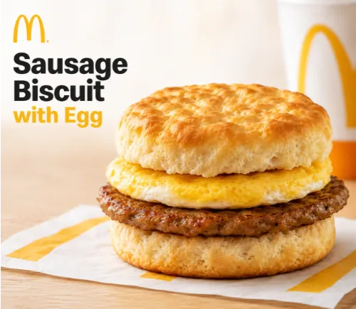 Sausage Biscuit with Egg