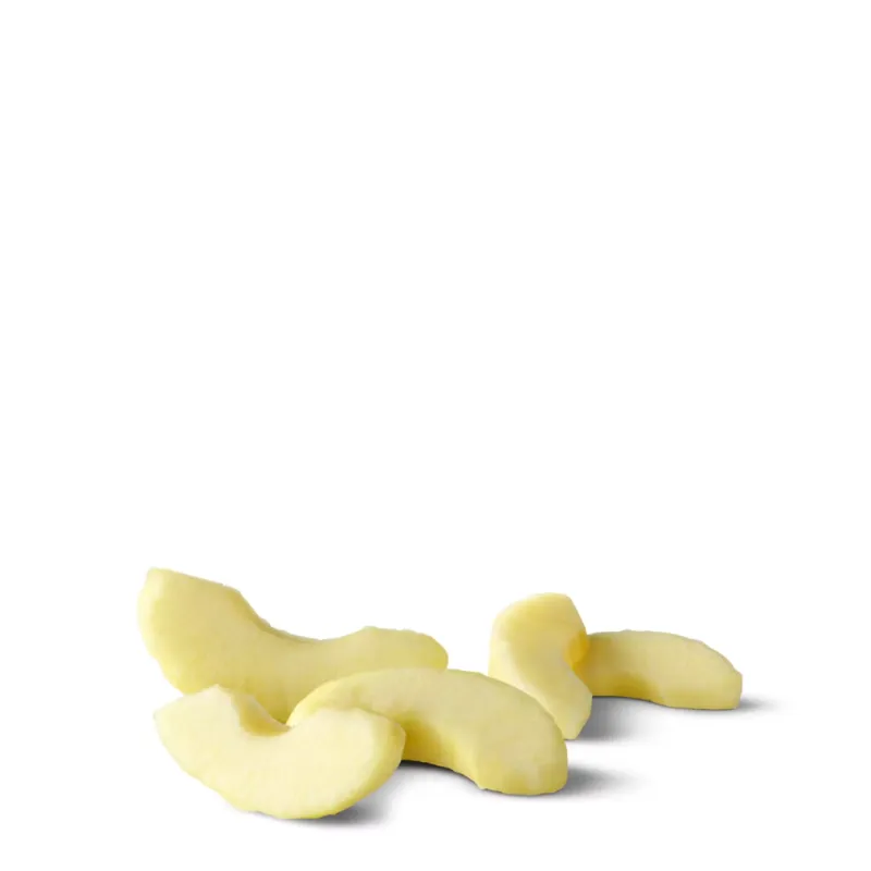 [vc_row height="small"][vc_column width="1/1"][vc_column_text] Apple Slices [/vc_column_text][vc_row_inner content_placement="middle"][vc_column_inner width="1/2"][us_image image="356" link="%7B%22url%22%3A%22%22%7D"][/vc_column_inner][vc_column_inner width="1/2"][vc_column_text] McDonald's Apple Slices are a simple, fresh snack. They come in a small bag, ready to eat. Each slice is cut from real apples. No added sugar. No added preservatives. Just clean, crisp fruit. They taste sweet and juicy. The texture stays crunchy. Kids love them. Adults enjoy them too. They fit any time of day. Add them to breakfast. Pack them with lunch. Grab them as a quick snack. Apple Slices are a healthy choice. They are low in calories. They contain no fat. They offer natural fiber and vitamin C. This makes them a smart pick for anyone watching their diet. They pair well with other menu items. Try them with a burger. Try them with chicken nuggets. Try them with a Happy Meal. They are easy to carry. The bag is light and portable. Open it anywhere. Eat on the go. McDonald's Apple Slices bring real fruit to fast food. They are fresh. They are convenient. They are a guilt-free treat everyone can enjoy. [/vc_column_text][/vc_column_inner][/vc_row_inner][/vc_column][/vc_row][vc_row height="small"][vc_column width="1/1"][vc_column_text] Nutritional Information [/vc_column_text][us_separator size="custom" height="20px"][vc_column_text] 15 Cal. Calories 0g Protein 4g Total Carbs (1% DV) 0g Total Fat (0% DV) Saturated Fat: 0g (0% DV) Total Sugars: 3g Iron: 0mg (0% DV) Trans Fat: 0g Added Sugars: 0g (0% DV) Potassium: 35mg (0% DV) Cholesterol: 0mg (0% DV) Vitamin D: 0mcg (0% DV) Sodium: 0mg (0% DV) Dietary Fiber: 0g (2% DV) Calcium: 10mg (0% DV) [/vc_column_text][/vc_column][/vc_row][vc_row height="small"][vc_column width="1/1"][vc_column_text] Ingredient Breakdown [/vc_column_text][us_separator size="custom" height="20px"][vc_column_text] COMPONENT KEY INGREDIENTS ALLERGEN Apple Slices Fresh apples with calcium ascorbate added to preserve freshness and color. None listed Apple Slices